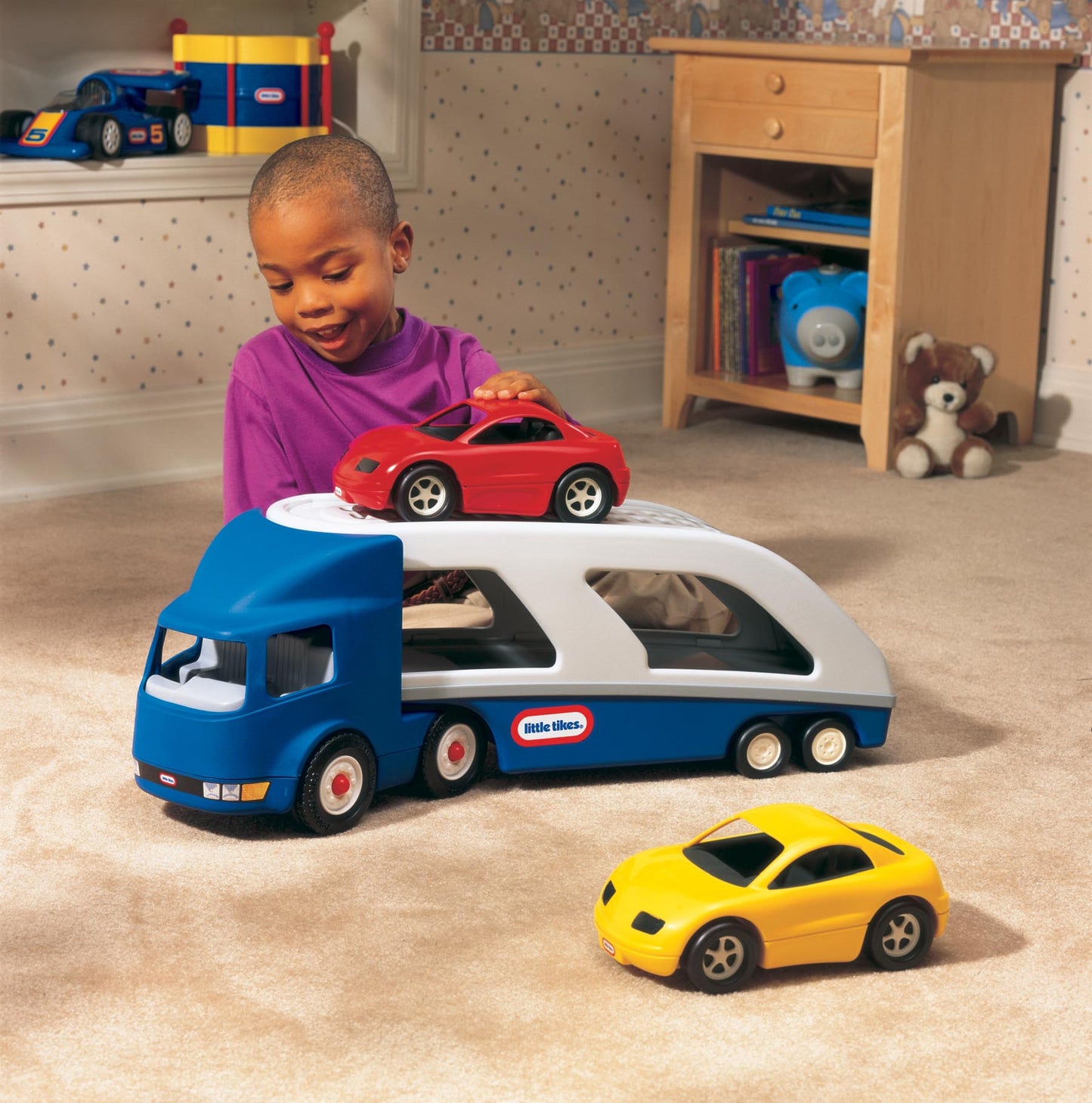 LITTLE TIKES ΜΕΓΑΛΗ ΝΤΑΛΙΚΑ ΜΠΛΕ ΜΕ ΑΥΤΟΚΙΝΗΤΑ