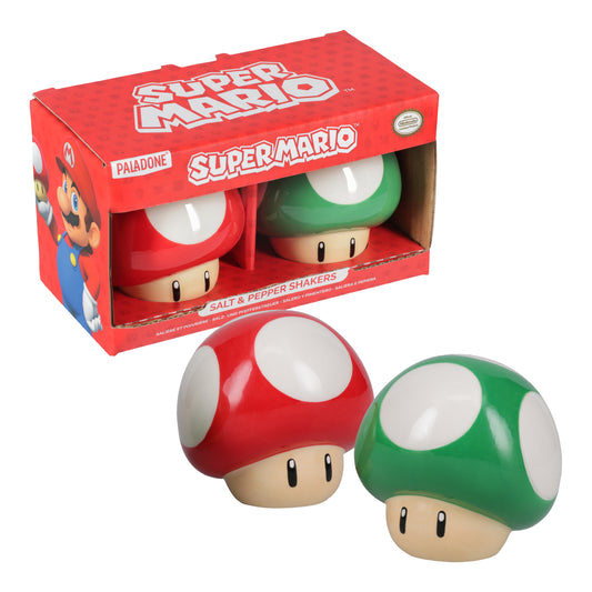 Super Mario Mushroom Salt & Pepper Shakers