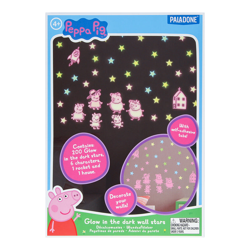 Peppa Pig Glow in the Dark Wall Decal Stars