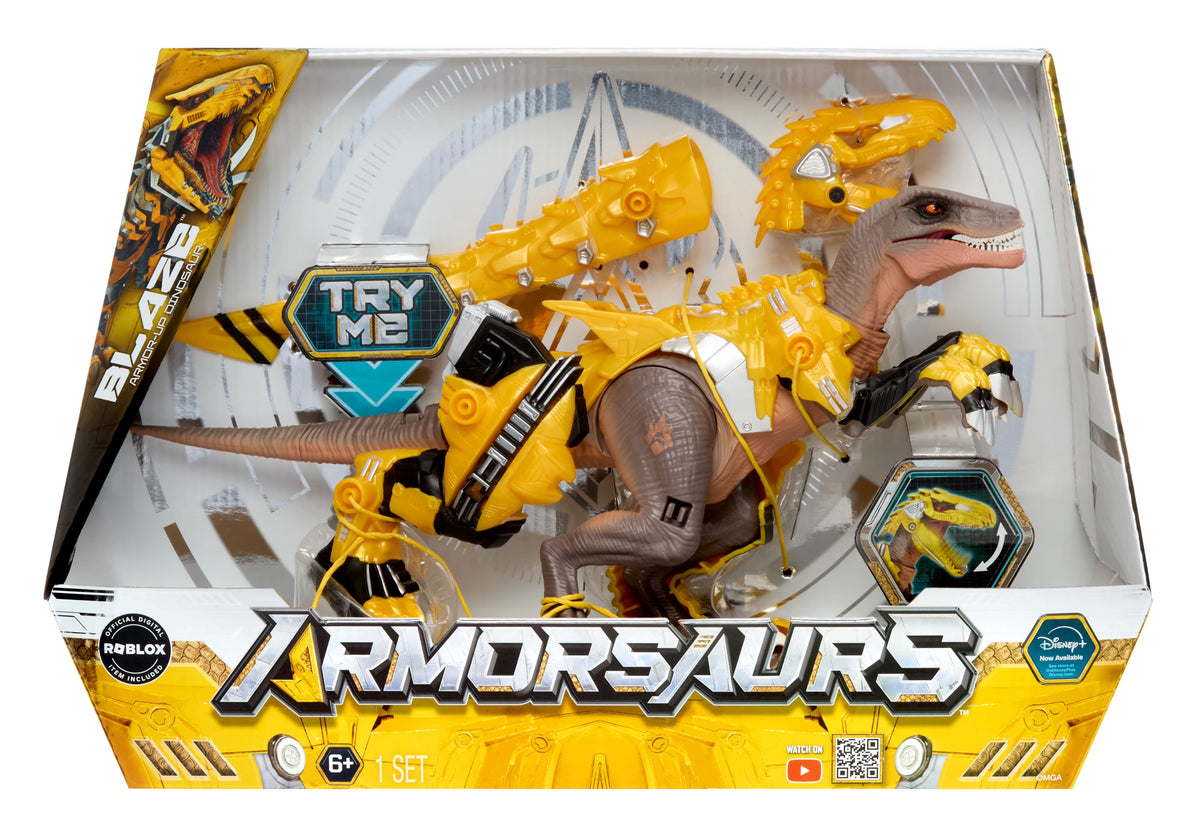 ARMORSAURS ARMOR-UP DINOSAUR- YELLOW RAPTOR