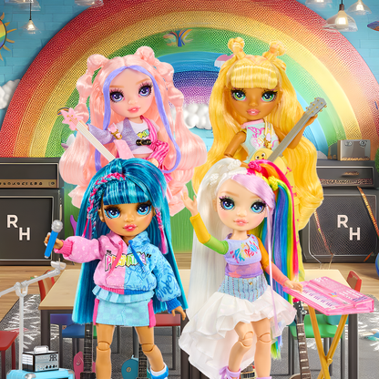 RAINBOW HIGH JUNIOR HIGH ROCK BAND DOLLS