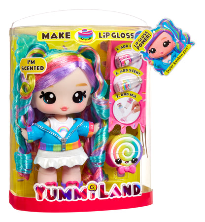 YUMMILAND LARGE DOLL + LIPGLOSS PET - RAINBOW