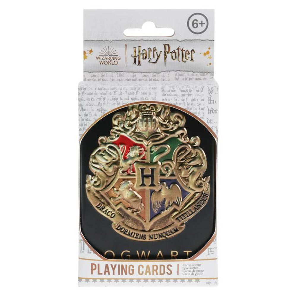 Hogwarts Playing Cards in a Tin Black Harry Potter
