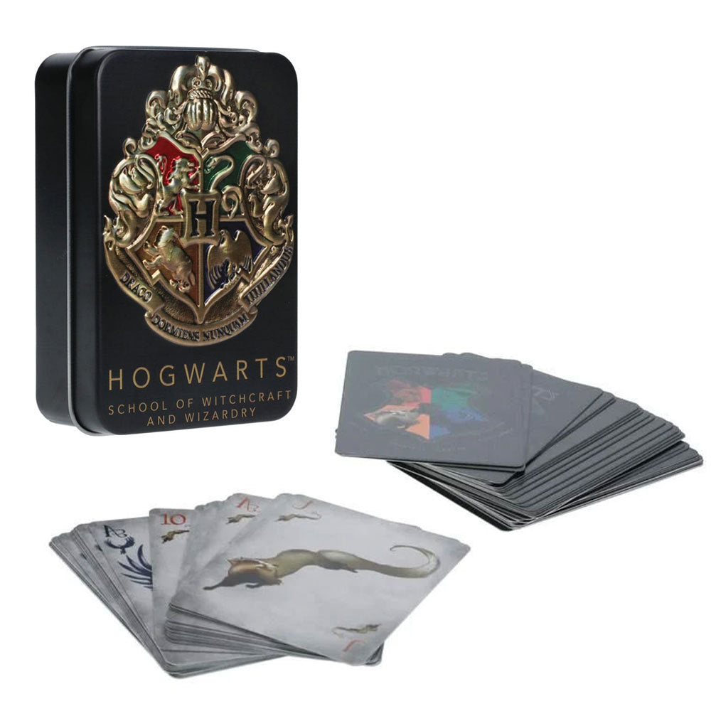 Hogwarts Playing Cards in a Tin Black Harry Potter