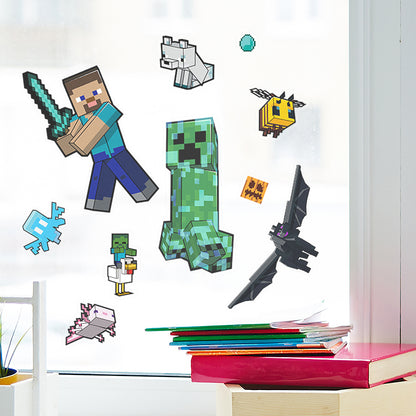 Minecraft Window Cling Decals