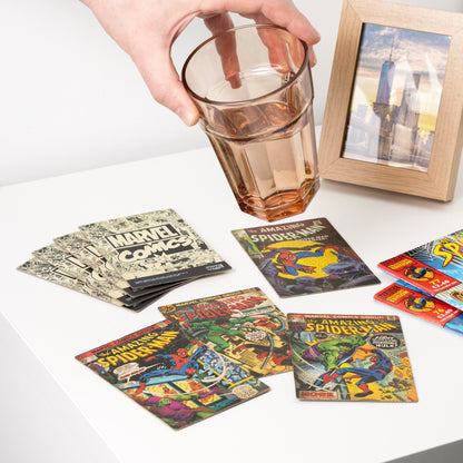Spiderman Comic Book Coasters