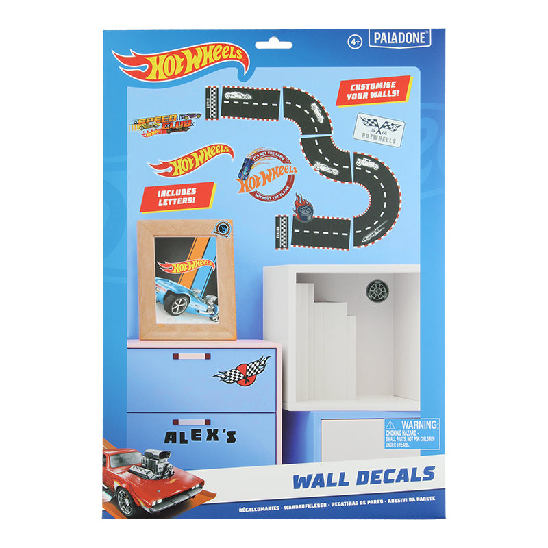 Hot Wheels Personalisation Wall Decals