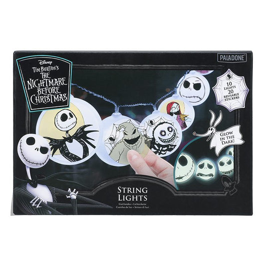 Nightmare Before Christmas String Lights with Stickers