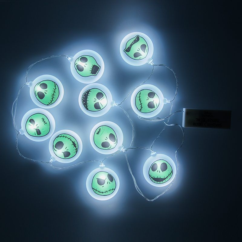 Nightmare Before Christmas String Lights with Stickers
