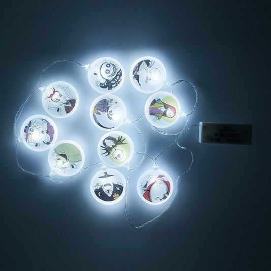 Nightmare Before Christmas String Lights with Stickers