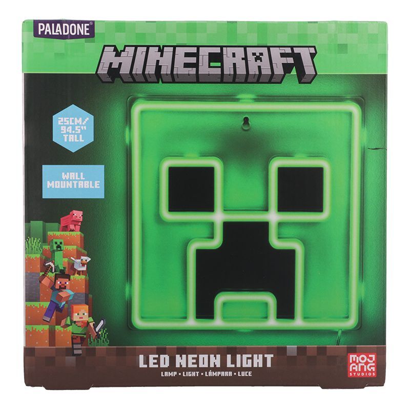 Minecraft Creeper Wall Mountable LED Neon Light