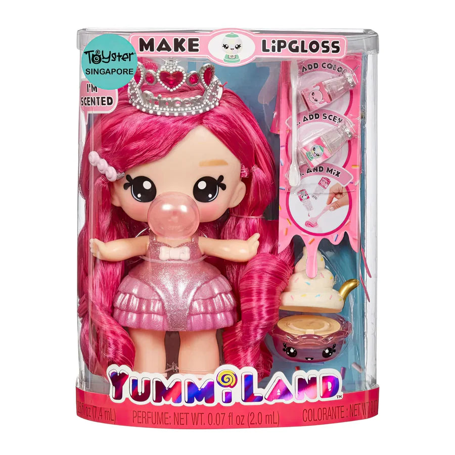 YUMMILAND LARGE DOLL + LIPGLOSS PET - BIANCA BUBBLEGUM